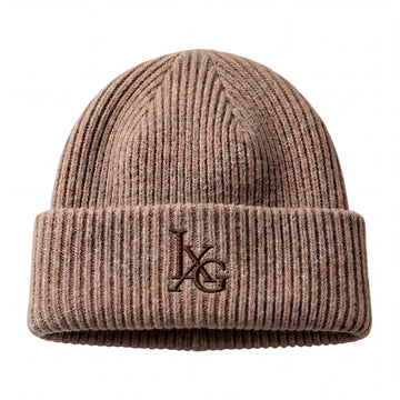 LXG Society Beanie — Taupe Driftwood