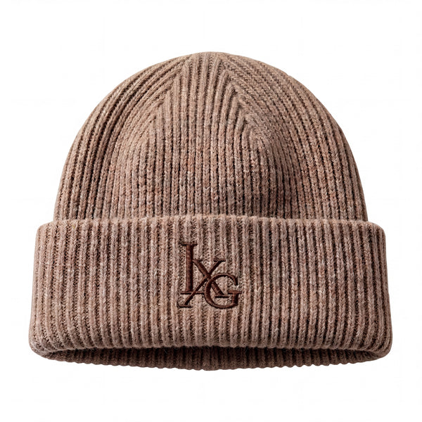 LXG Society Beanie — Taupe Driftwood